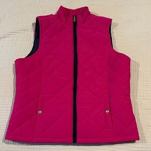 Ralph Lauren Women's Pink Quilted Vest L